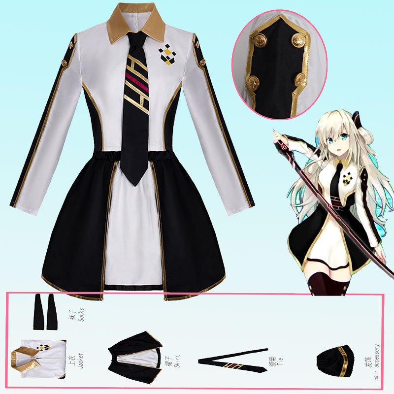 Anime Cosplay Maid - Anime Womens Costume Cosplay Suit Sky
