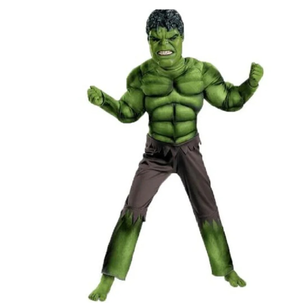 Anime Cosplay Toddler - Kids Green Superheroes Anime Hulk Cosplay