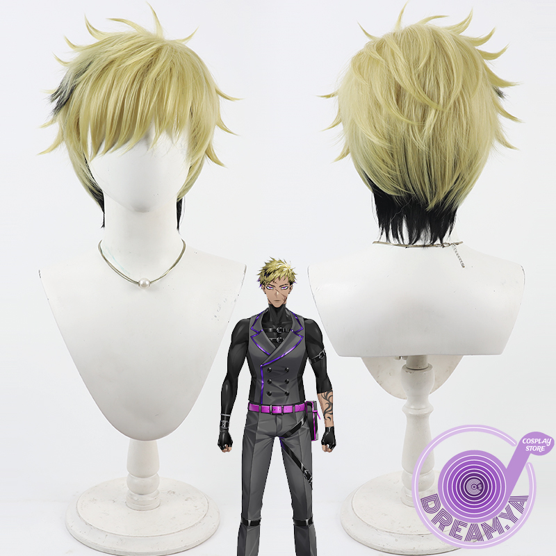 Cosplay Anime Black Hair - Vantacrow Bringer Cosplay Wig Vtuber Yellow