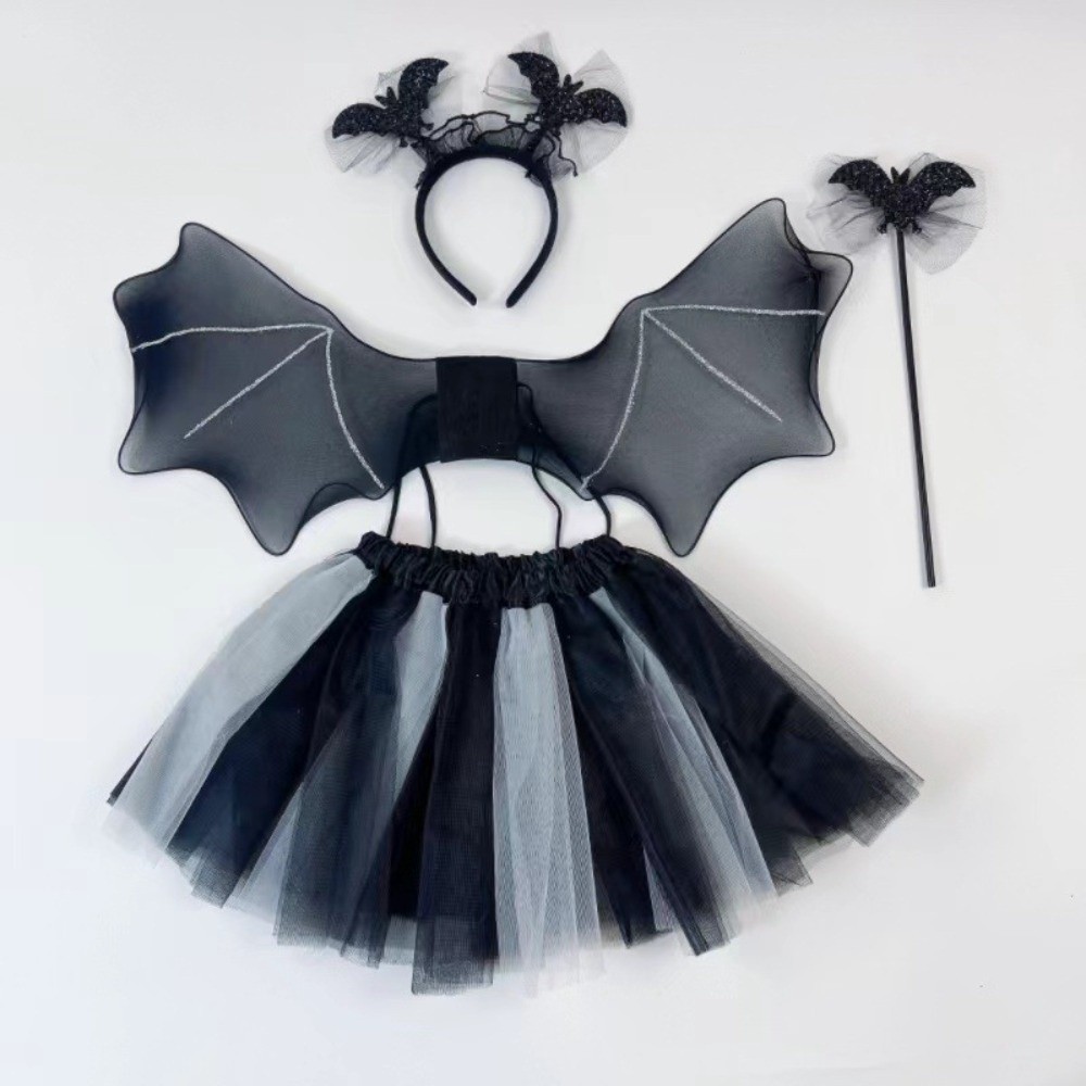 Anime Cosplay Toddler - Spider Web Children Costume Set Bat
