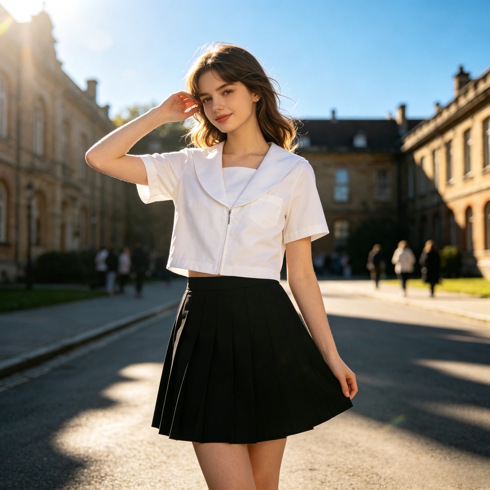 White Sailor JK School Uniform - огляд і ціна Cosplay Anime Basic