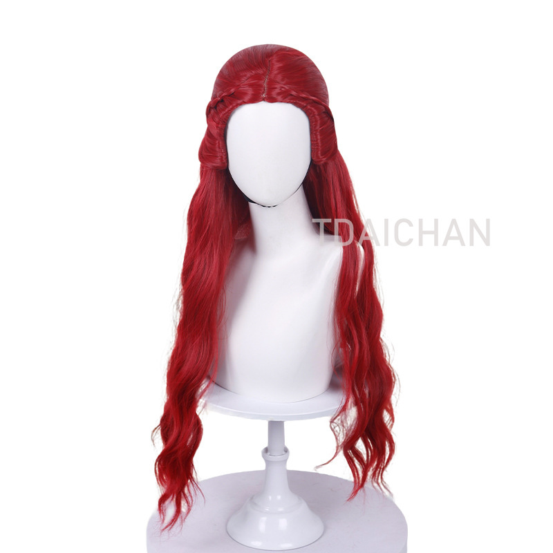 Curly Cosplay Wig Red princess - огляд і ціна Anime Cosplay Blue Hair