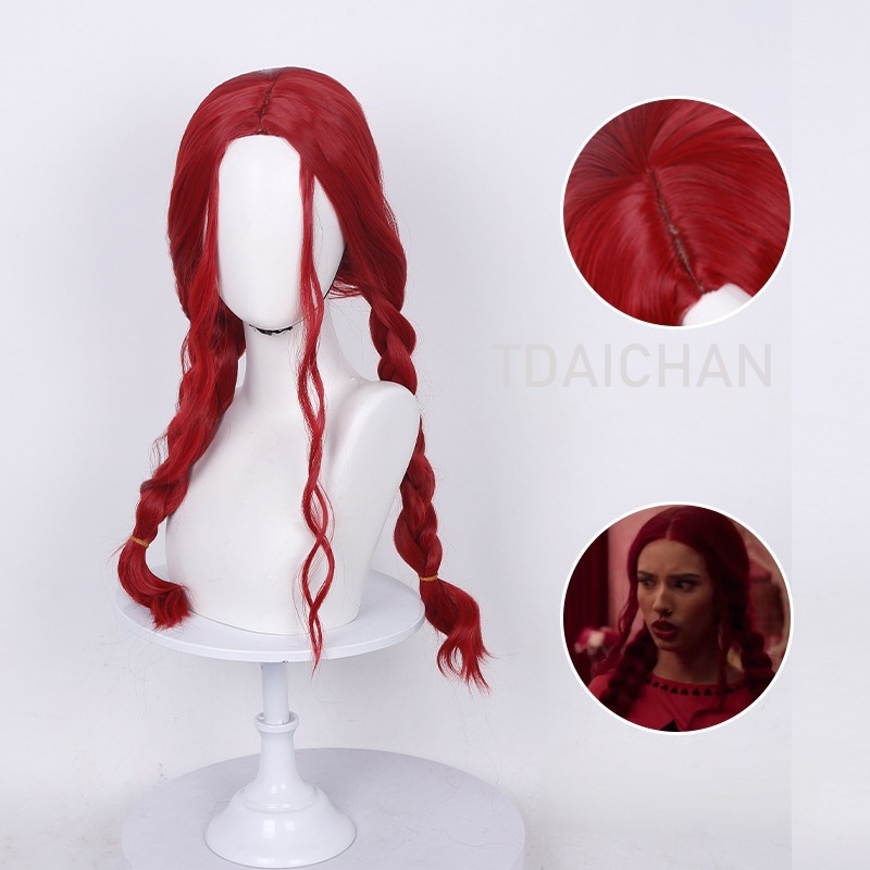 Curly Cosplay Wig Red princess - огляд і ціна Anime Cosplay Blue Hair
