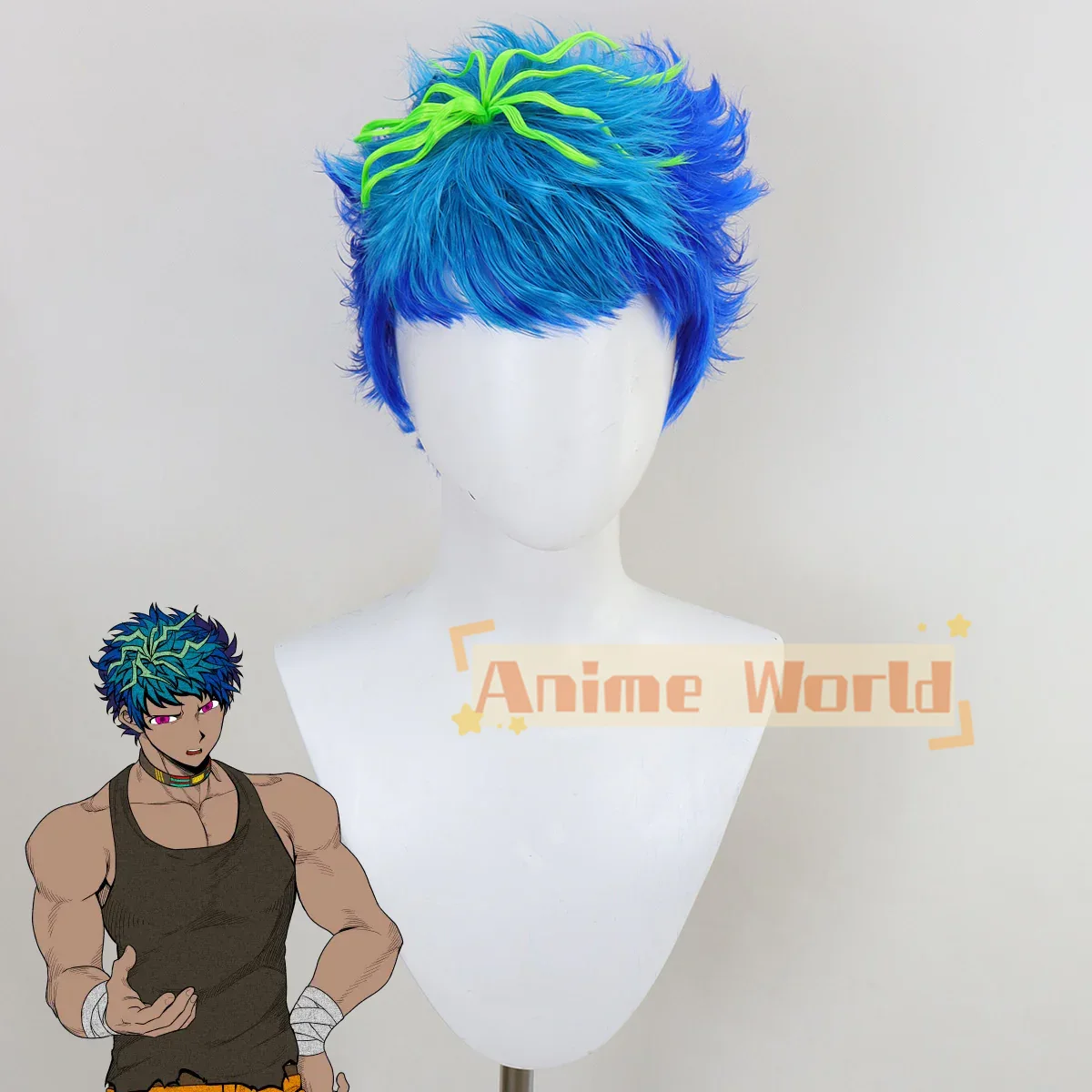Your Turn To Die Naomichi Kuru - огляд і ціна Anime Cosplay Blue Hair