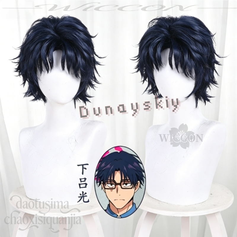 Anime MARRIAGETOXIN Cosplay Wi - огляд і ціна Anime Cosplay Blue Hair