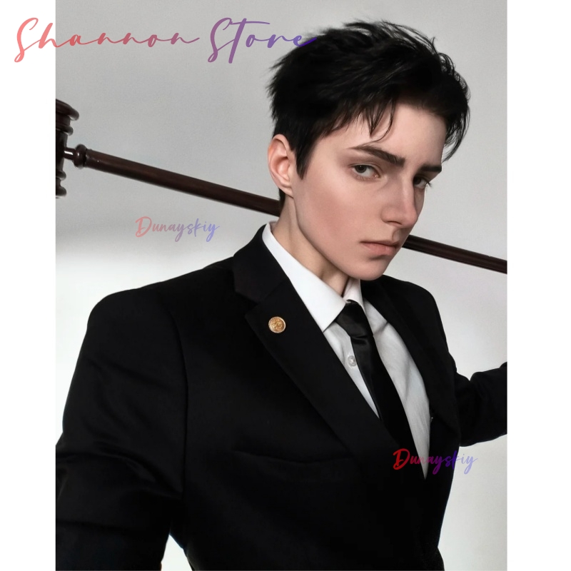 Hiromi Higuruma Handsome Short - огляд і ціна Cosplay Anime Black Hair