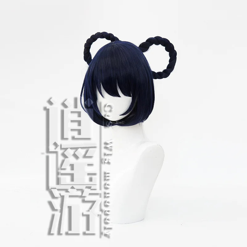 qq34Xiangling Cos 30CM Navy Bl - огляд і ціна Anime Cosplay Blue Hair