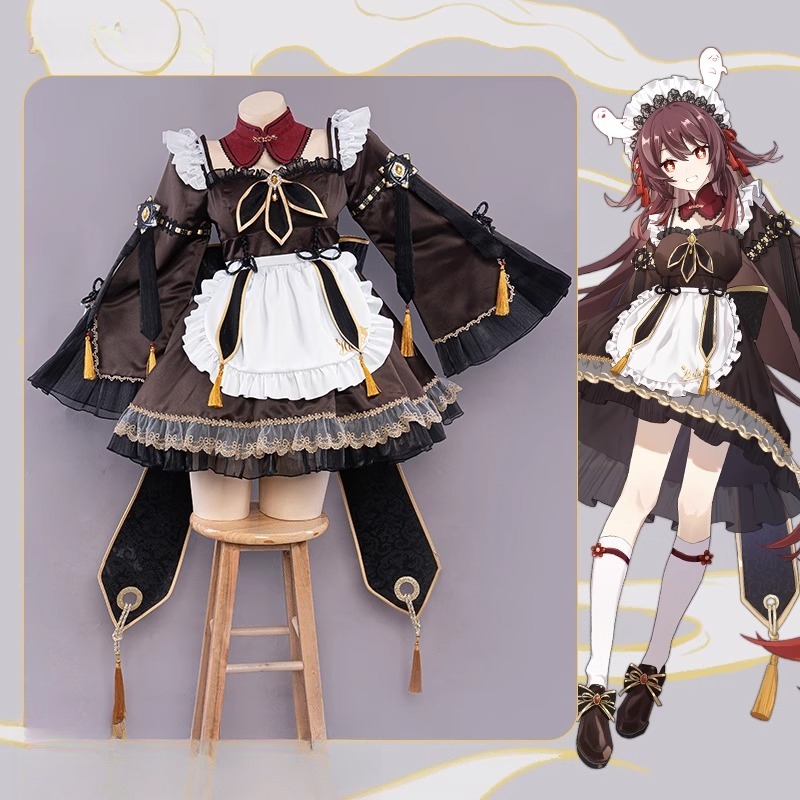 Game Genshin Impact Hu Tao Mai - огляд і ціна Anime Cosplay Maid