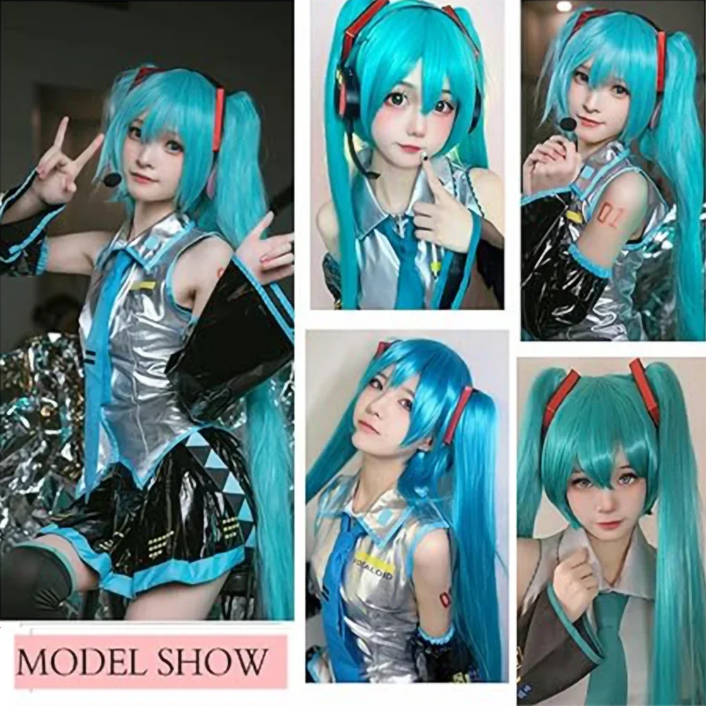 2026 Miku Cosplay Wig 105cm Lo - огляд і ціна Anime Cosplay Blue Hair