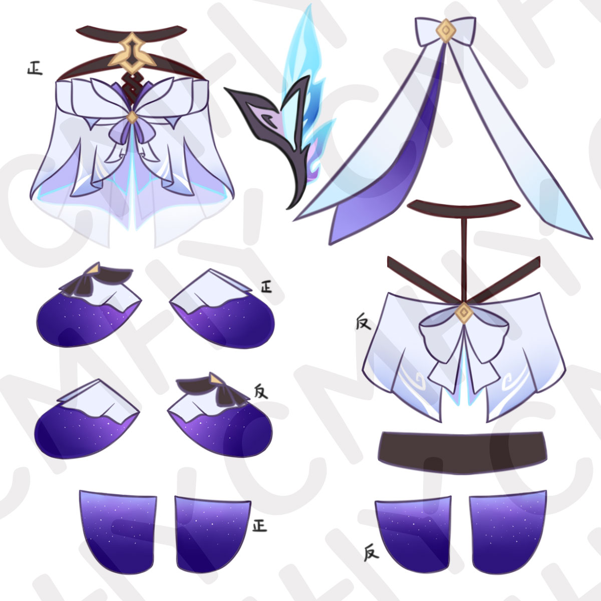 Game Genshin Impact Skirk Cat  - огляд і ціна Anime Cosplay Dresses