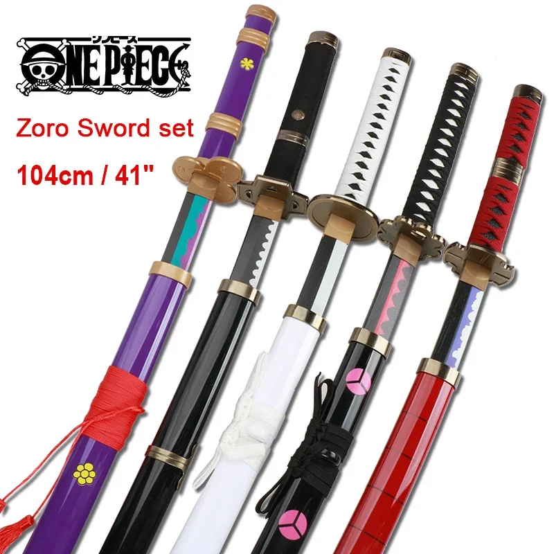 2026 3-pcs Roronoa Zoro Swords - огляд і ціна Anime Cosplay Katana