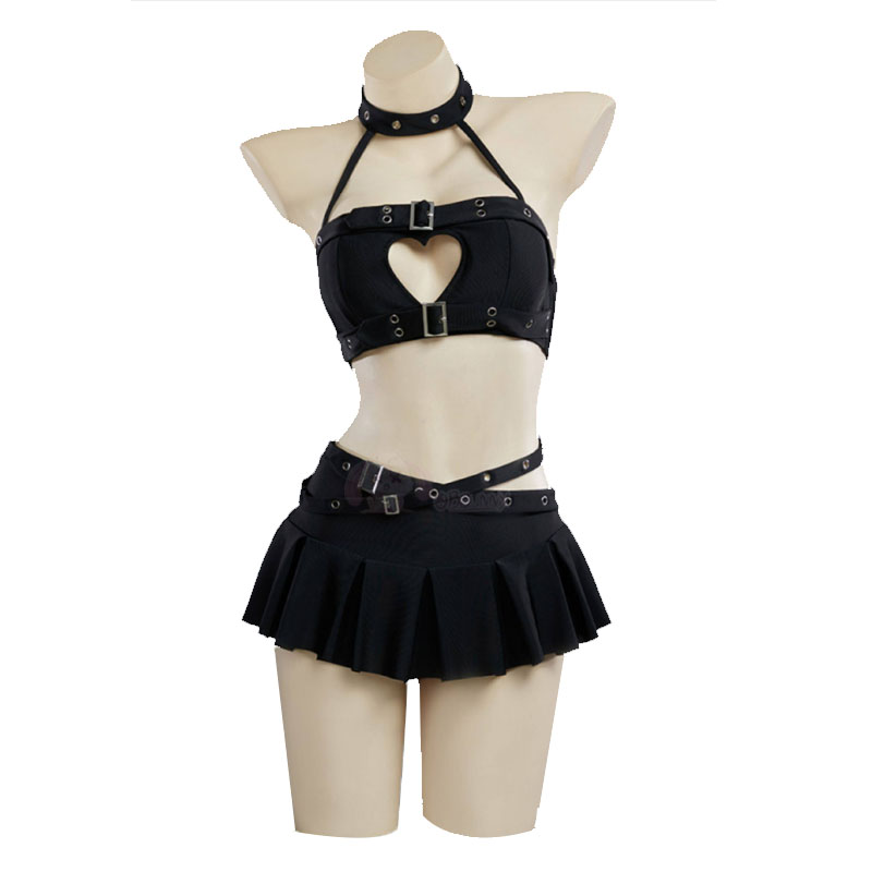 Gothic Punk Heart Hollow Halte - огляд і ціна Anime Cosplay Bikini