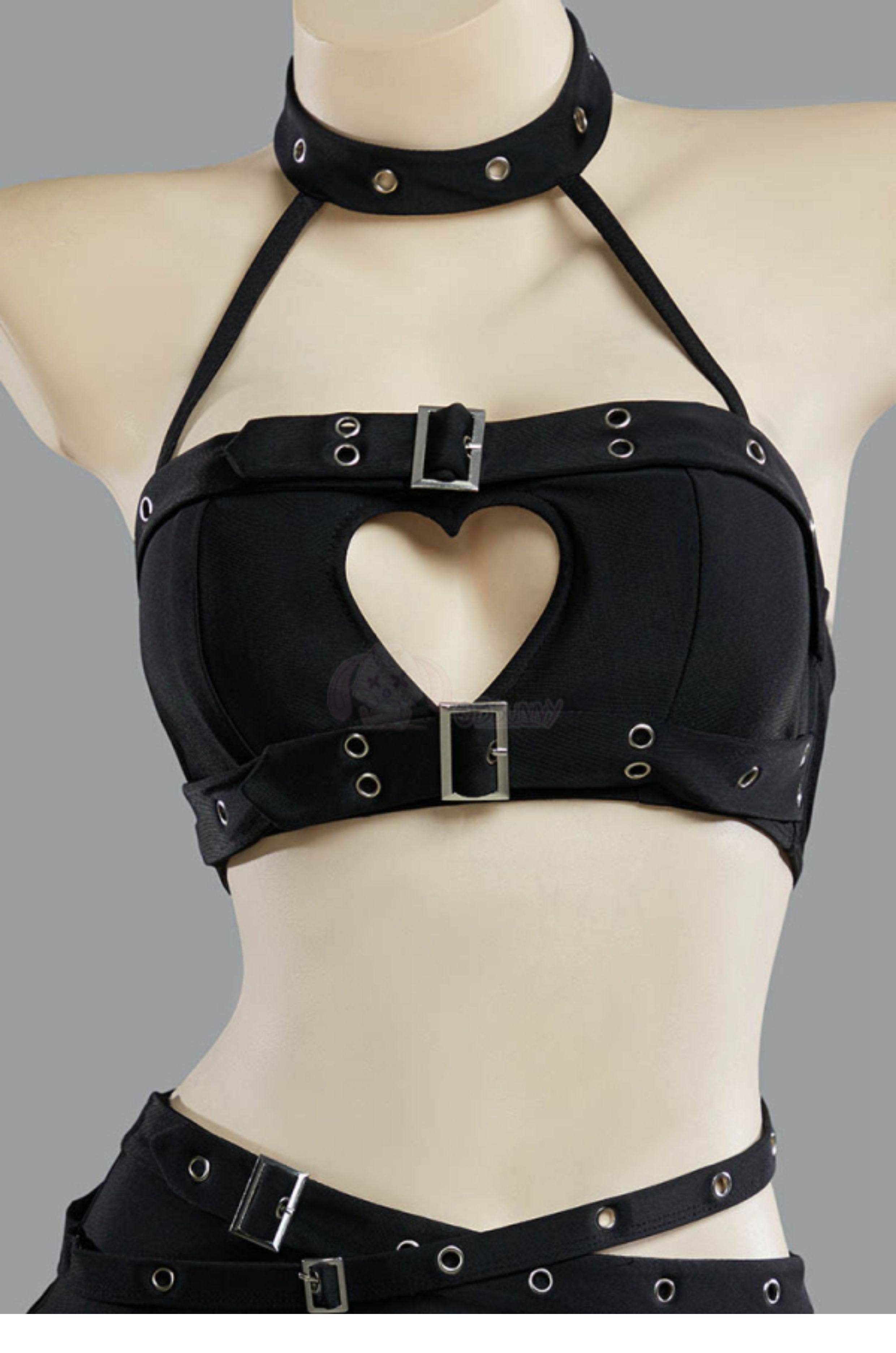 Gothic Punk Heart Hollow Halte - огляд і ціна Anime Cosplay Bikini