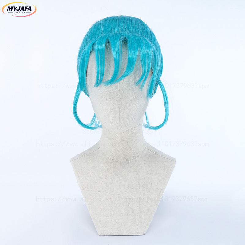 Bulma Cosplay Wig Buruma Wig B - огляд і ціна Anime Cosplay Blue Hair