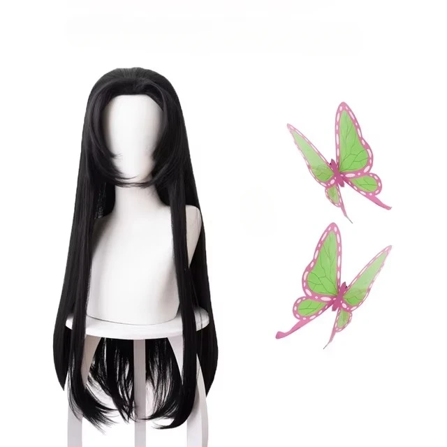 Anime Kochou Kanae Wig Kimetsu - огляд і ціна Cosplay Anime Black Hair