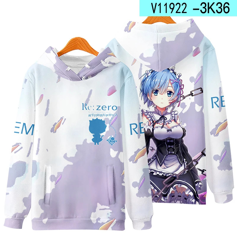 3D Re Zero Cosplay Hoodie Anim - огляд і ціна Cosplay Anime Basic