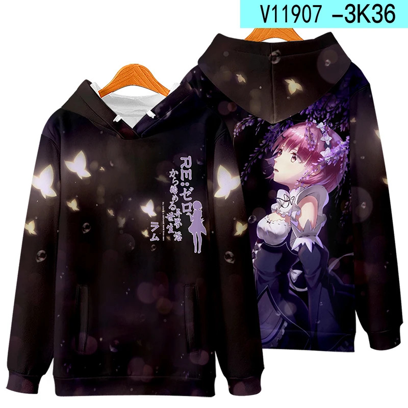 3D Re Zero Cosplay Hoodie Anim - огляд і ціна Cosplay Anime Basic