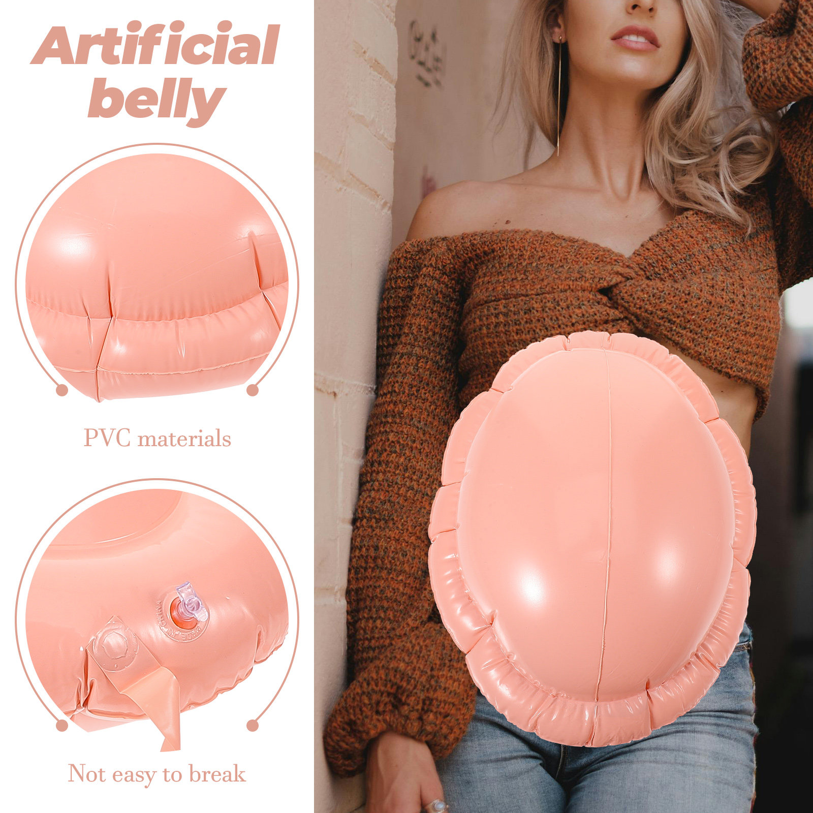 Inflatable Fake Belly Artifici - огляд і ціна Anime Cosplay Pregnant