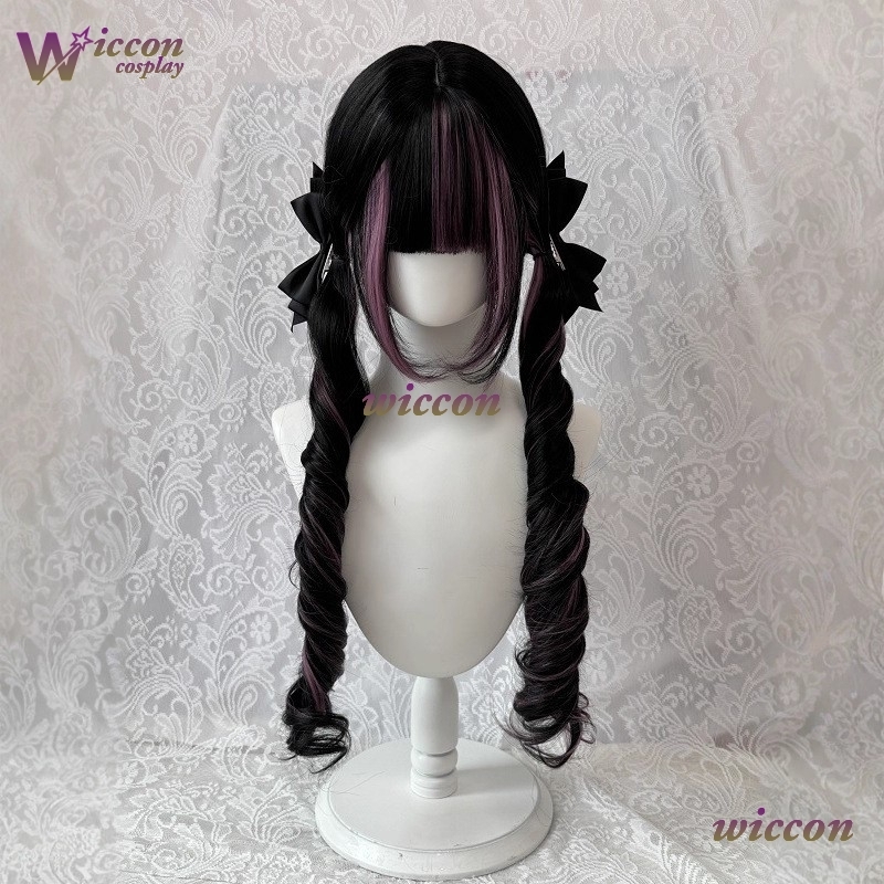 Comic ‌Black Wig with Pink Cos - огляд і ціна Cosplay Anime Black Hair